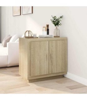 vidaXL Sideboard Sonoma Oak 80x40x75 cm Engineered Wood
