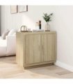 vidaXL Sideboard Sonoma Oak 80x40x75 cm Engineered Wood