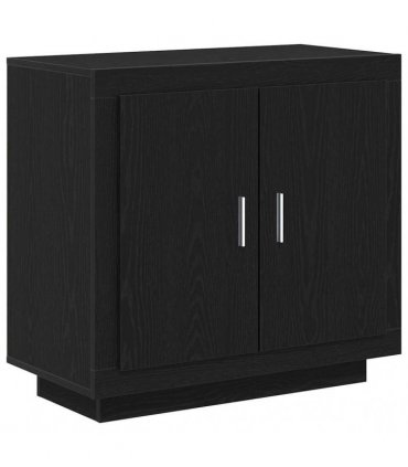 vidaXL Sideboard Black Oak 80 x 40 x 75 cm Engineered Wood