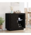 vidaXL Sideboard Black Oak 80 x 40 x 75 cm Engineered Wood — V0672029992