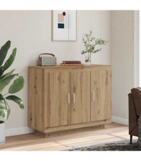 vidaXL Sideboard Artisan Oak 92x35x75 cm Engineered Wood