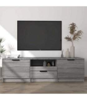 vidaXL TV Cabinet Grey Sonoma 140x35x40 cm Engineered Wood