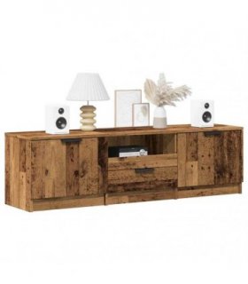 vidaXL TV Cabinet Old Wood 140x35x40 cm Engineered Wood