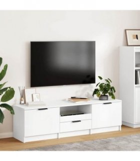 vidaXL TV Cabinet White 140x35x40 cm Engineered Wood
