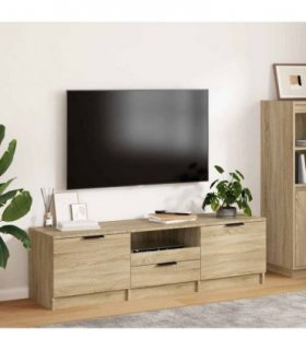 vidaXL TV Cabinet Sonoma Oak 140x35x40 cm Engineered Wood