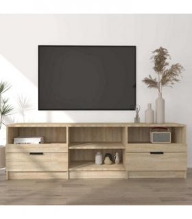 vidaXL TV Cabinet | Sonoma oak | Engineered wood | Medium | TV Cabinet