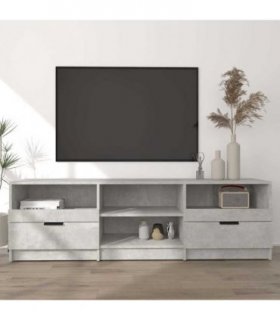 vidaXL TV Cabinet | Concrete Grey | Engineered Wood | Medium | TV Stand