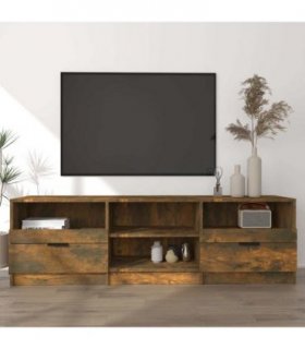 vidaXL TV Cabinet | Smoked Oak | Engineered Wood | Large | TV Cabinet