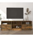 vidaXL TV Cabinet | Smoked Oak | Engineered Wood | Large | TV Cabinet