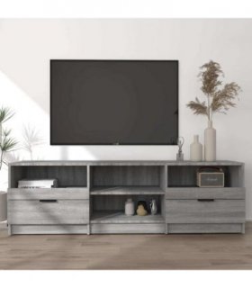 vidaXL TV Cabinet Grey Sonoma 150x33.5x45 cm Engineered Wood