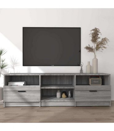 vidaXL TV Cabinet Grey Sonoma 150x33.5x45 cm Engineered Wood