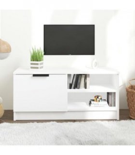 vidaXL TV Cabinet White 80x35x36.5 cm Engineered Wood