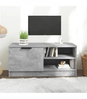 vidaXL TV Cabinet Concrete Grey 80x35x36.5 cm Engineered Wood