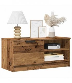 vidaXL TV Cabinet Old Wood 80x35x36.5 cm Engineered Wood