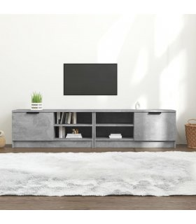 vidaXL TV Cabinets 2 pcs Concrete Grey 80x35x36.5 cm Engineered Wood