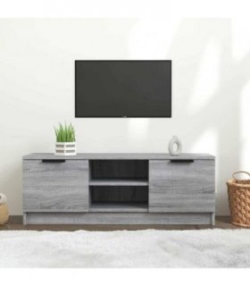 vidaXL TV Cabinet Grey Sonoma 102x35x36.5 cm Engineered Wood