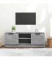 vidaXL TV Cabinet Concrete Grey 102x35x36.5 cm Engineered Wood