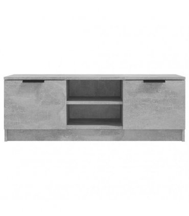 vidaXL TV Cabinet Concrete Grey 102x35x36.5 cm Engineered Wood