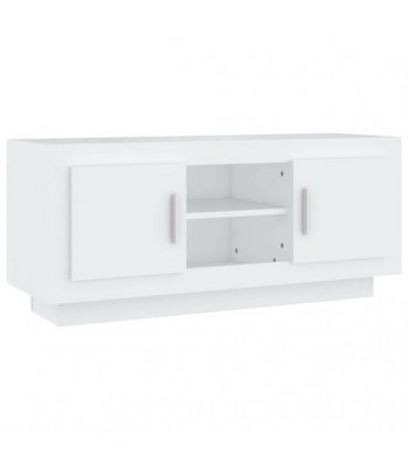 vidaXL TV Cabinet White 102x35x45 cm Engineered Wood