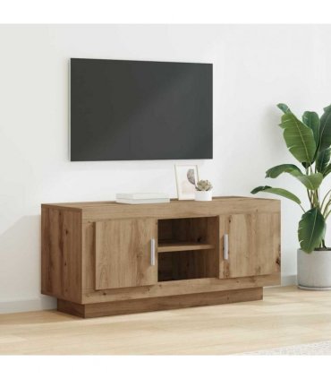 vidaXL TV Cabinet Artisan Oak 102 x 35 x 45 cm Engineered Wood