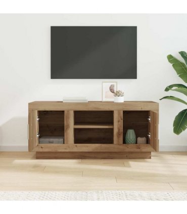 vidaXL TV Cabinet Artisan Oak 102 x 35 x 45 cm Engineered Wood