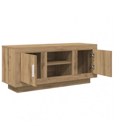vidaXL TV Cabinet Artisan Oak 102 x 35 x 45 cm Engineered Wood