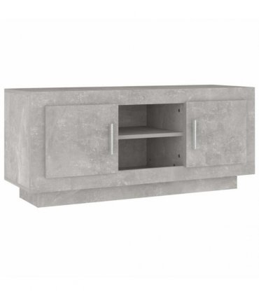 vidaXL TV Cabinet Concrete Grey 102x35x45 cm Engineered Wood