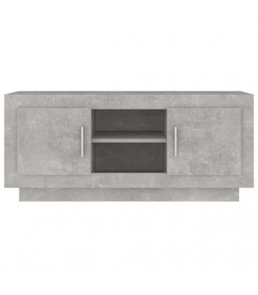 vidaXL TV Cabinet Concrete Grey 102x35x45 cm Engineered Wood