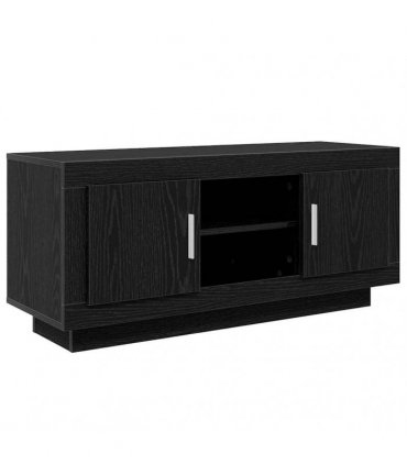 vidaXL TV Cabinet Black Oak 102 x 35 x 45 cm Engineered Wood