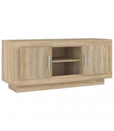 vidaXL TV Cabinet Sonoma Oak 102x35x45 cm Engineered Wood