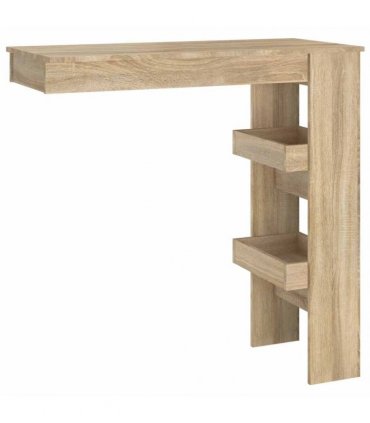 vidaXL Wall Bar Table Sonoma Oak 102x45x103.5 cm Engineered Wood