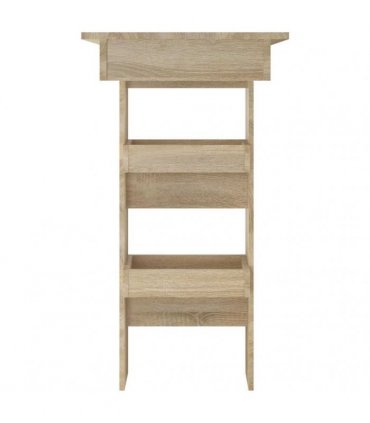vidaXL Wall Bar Table Sonoma Oak 102x45x103.5 cm Engineered Wood