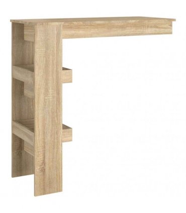 vidaXL Wall Bar Table Sonoma Oak 102x45x103.5 cm Engineered Wood