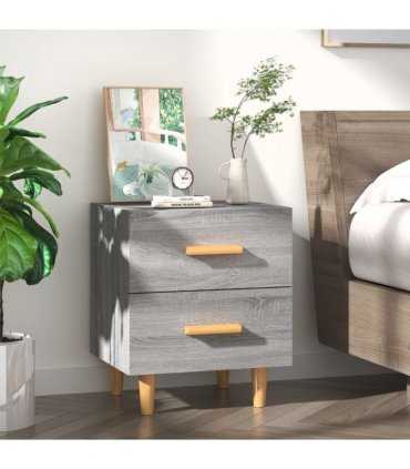 vidaXL Bed Cabinet Grey Sonoma 40x35x47.5 cm