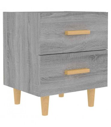 vidaXL Bed Cabinet Grey Sonoma 40x35x47.5 cm
