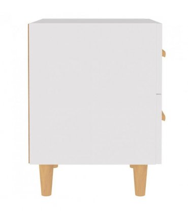 vidaXL Bed Cabinets 2 pcs White 40x35x47.5 cm