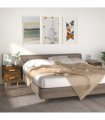 vidaXL Bed Cabinets 2 pcs Smoked Oak 40x35x47.5 cm