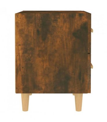 vidaXL Bed Cabinets 2 pcs Smoked Oak 40x35x47.5 cm