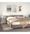 vidaXL Bed Cabinets 2 pcs Grey Sonoma 40x35x47.5 cm