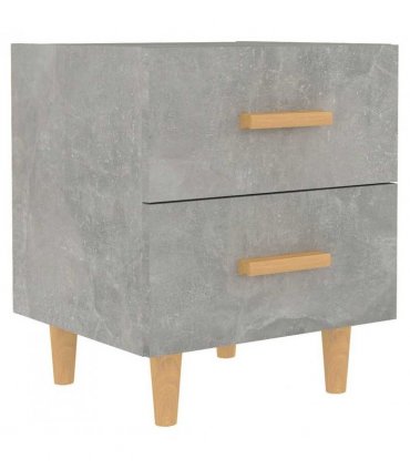 vidaXL Bed Cabinet Concrete Grey 40x35x47.5 cm