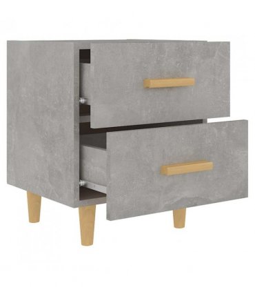 vidaXL Bed Cabinet Concrete Grey 40x35x47.5 cm