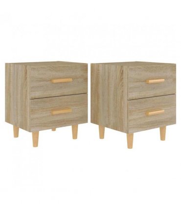 vidaXL Bed Cabinets 2 pcs Sonoma Oak 40x35x47.5 cm