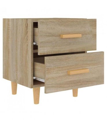 vidaXL Bed Cabinets 2 pcs Sonoma Oak 40x35x47.5 cm