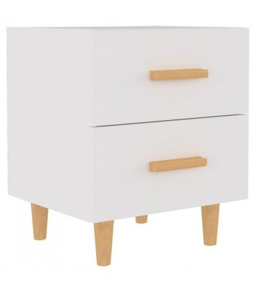 vidaXL Bed Cabinet White 40x35x47.5 cm