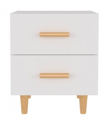 vidaXL Bed Cabinet White 40x35x47.5 cm