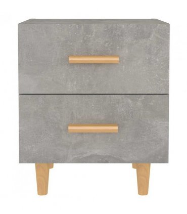 vidaXL Bed Cabinets 2 pcs Concrete Grey 40x35x47.5 cm