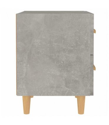 vidaXL Bed Cabinets 2 pcs Concrete Grey 40x35x47.5 cm