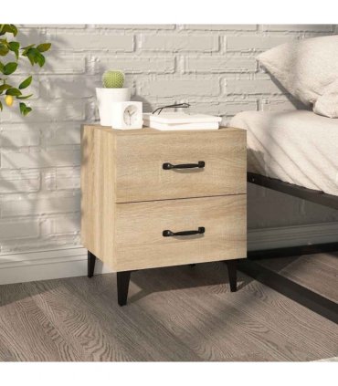 vidaXL Bedside Cabinet Sonoma Oak 40x35x47.5 cm