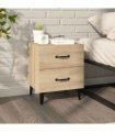 vidaXL Bedside Cabinet Sonoma Oak 40x35x47.5 cm