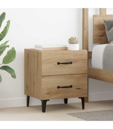 vidaXL Bed Cabinet 2 pcs Artisan Oak 40 x 35 x 47.5 cm Engineered Wood